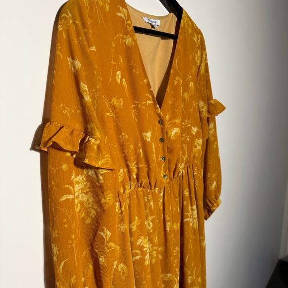 Madewell Ruffle Floral Long Sleeve Maxi Dress - Picture 7 of 14